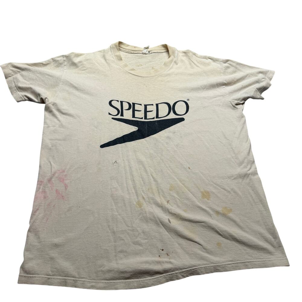 Vintage 90s Speedo Actions Speak Louder Than Coaches Shirt Men's Large